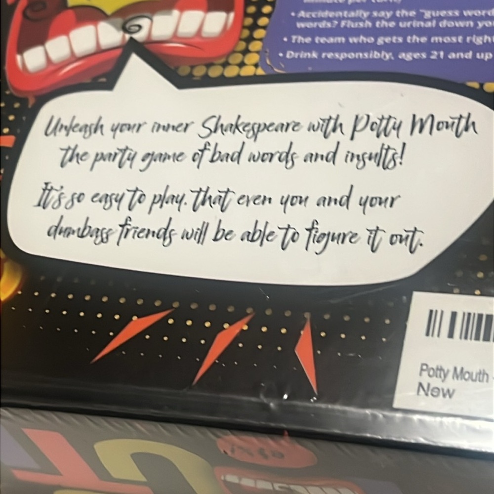 Potty Mouth adult Game drinking fun game including cards - Picture 3 of 6